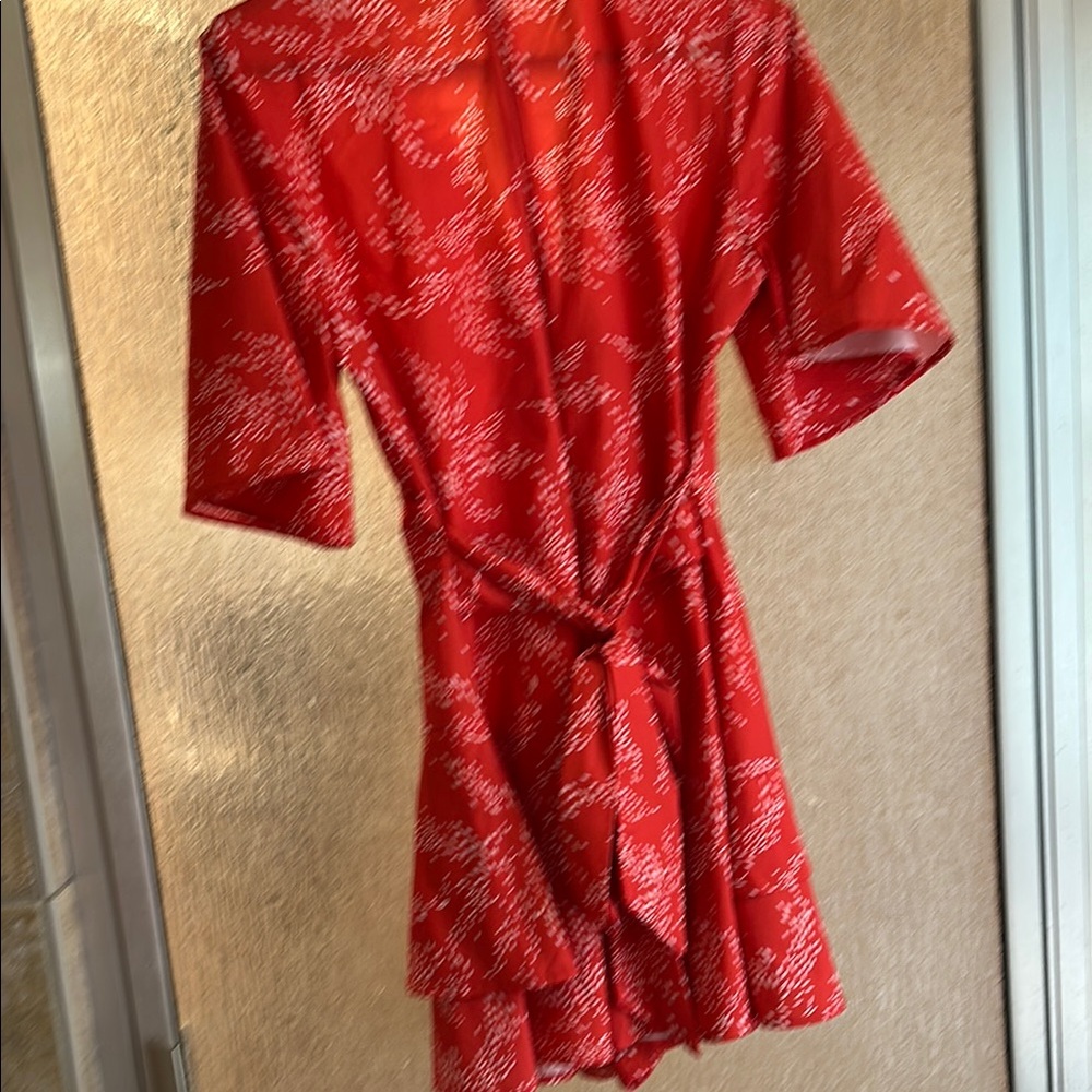 Elegant Red Ruffle Dress - Picture 5 of 6